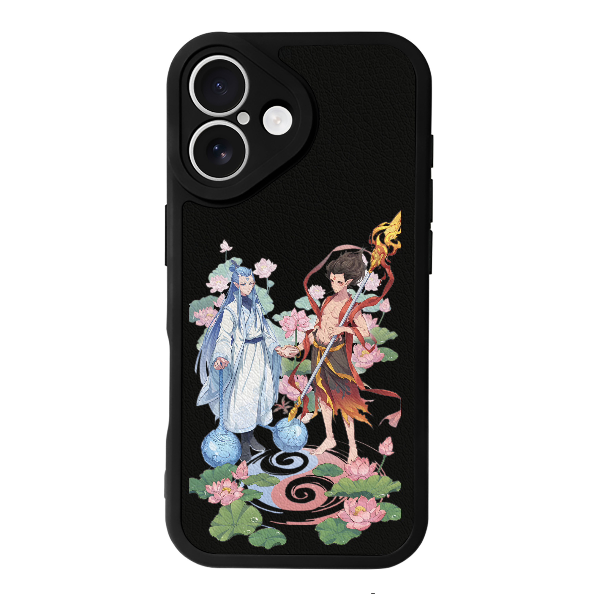 （画像用） Ne Zha 2 ナタ 魔童の大暴れ 【iPhone 16シリーズ対応】シリコンスマホケース（レザー調） 材質：シリコン